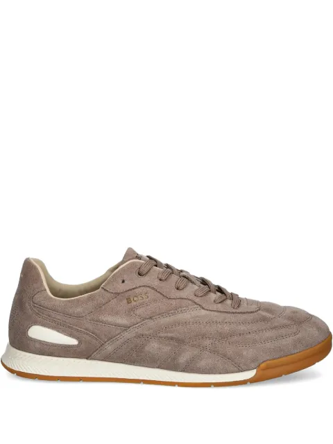 BOSS Titanium suede sneakers