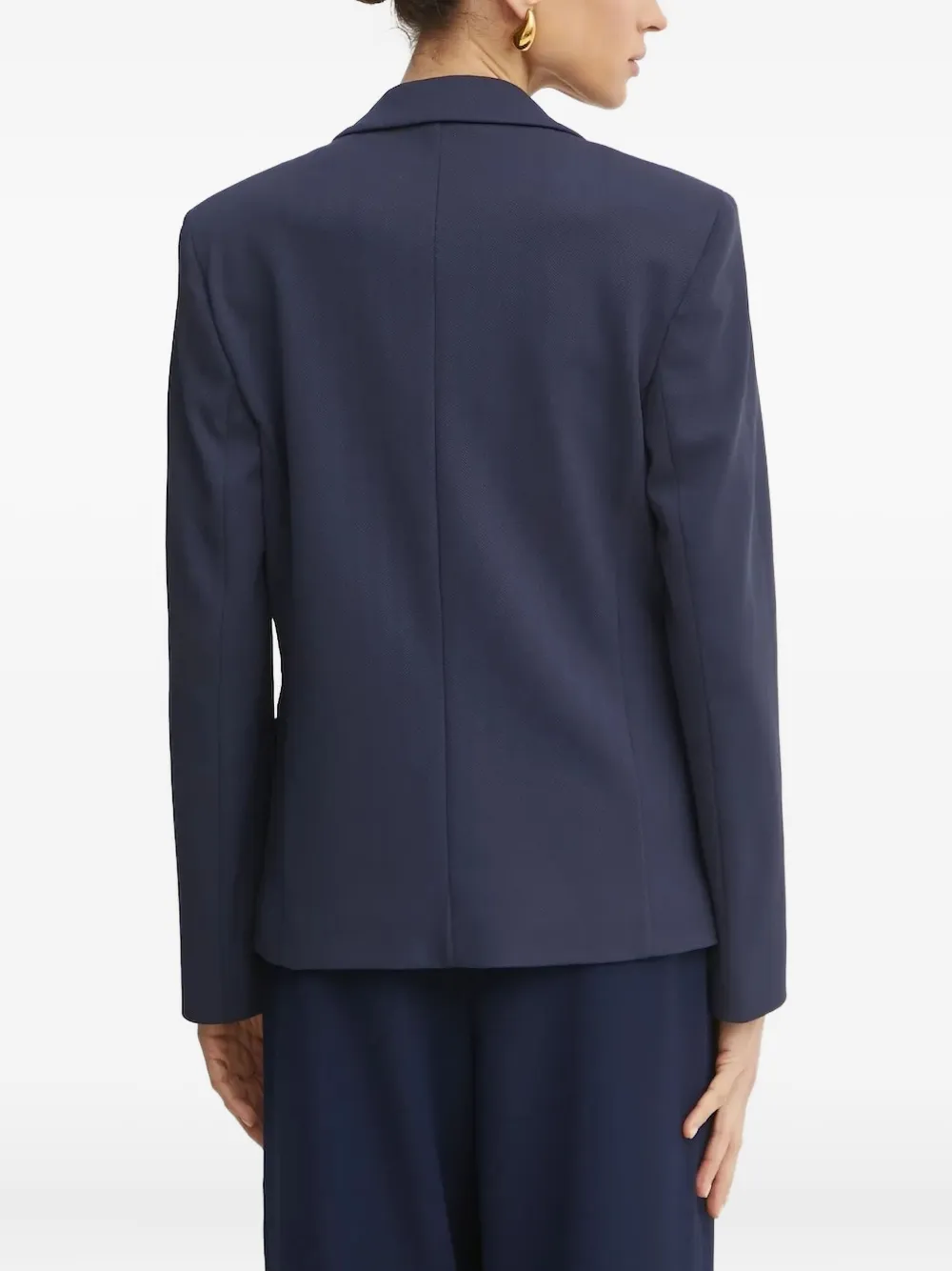 Hugo Boss Single-breasted Blazer In Blue