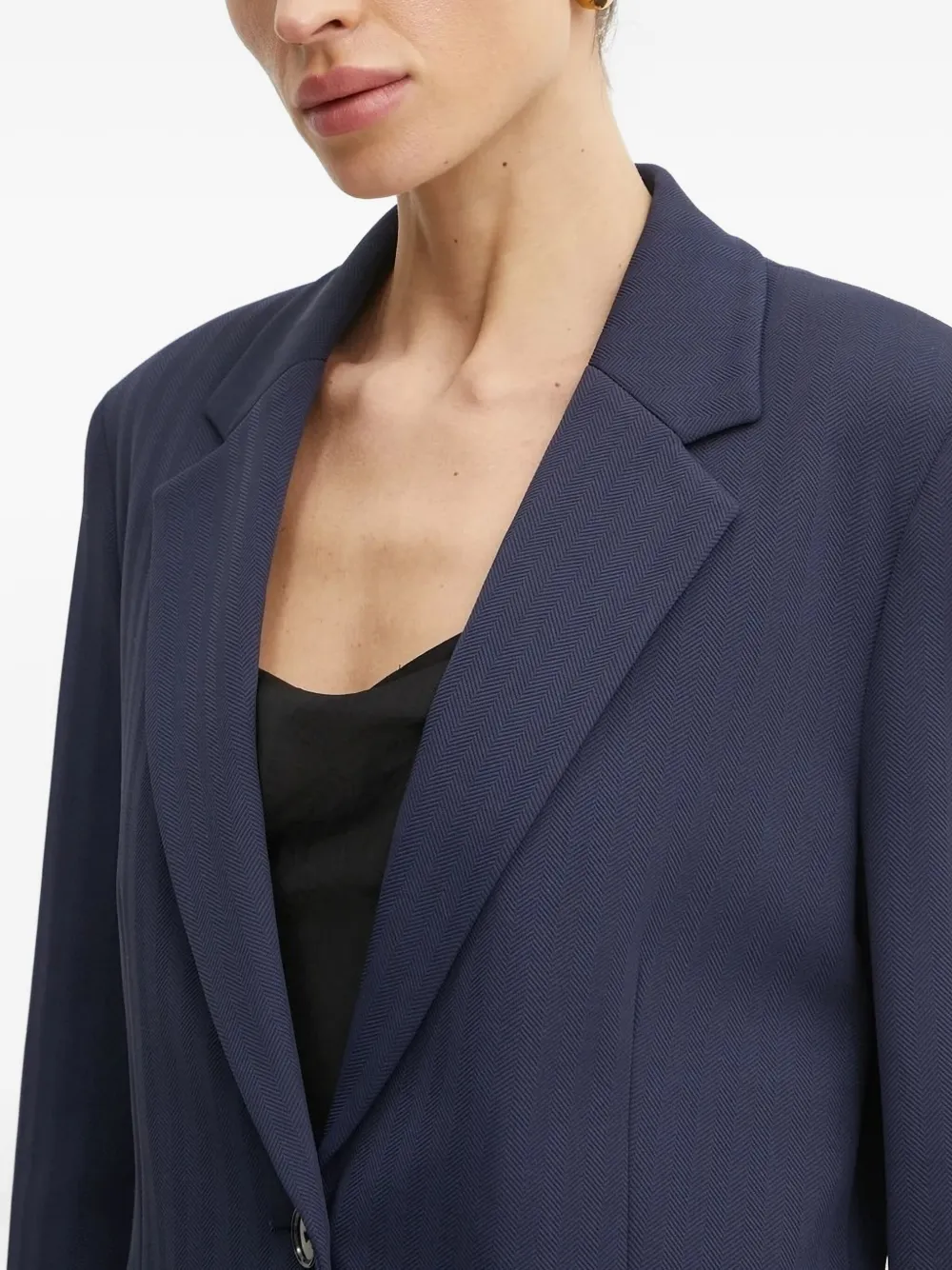 Hugo Boss Single-breasted Blazer In Blue