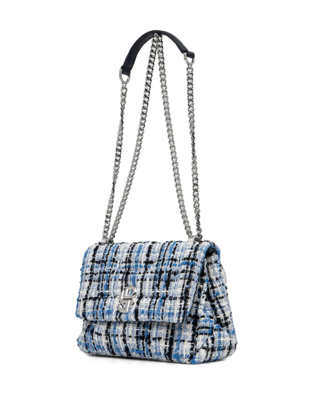 BOSS Tweed crossbodytas Blauw