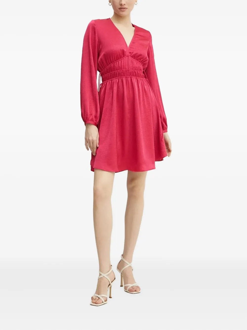 BOSS v-neck mini dress | Red | Image 1