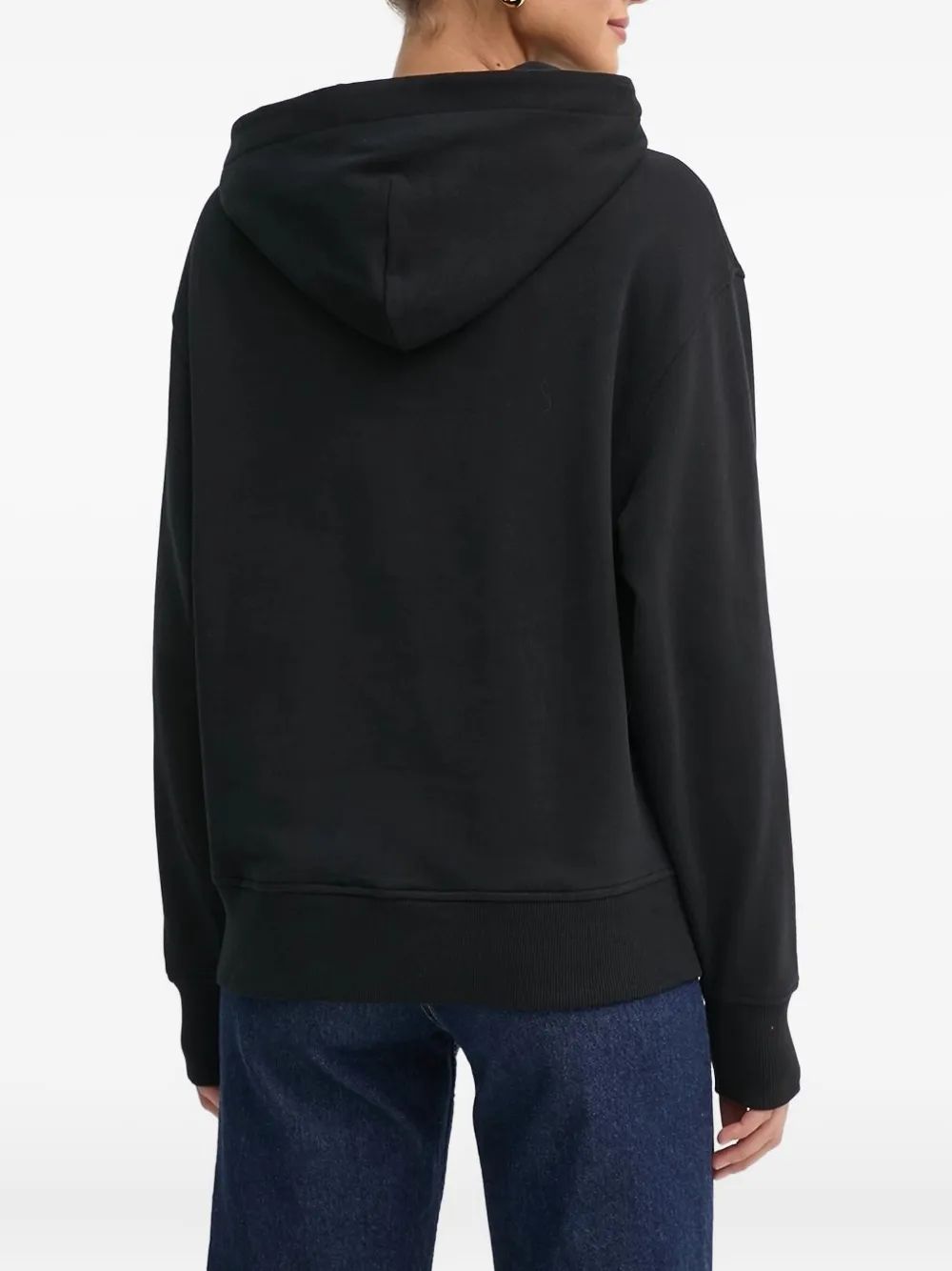 Hugo Boss Logo-print Hoodie In Black