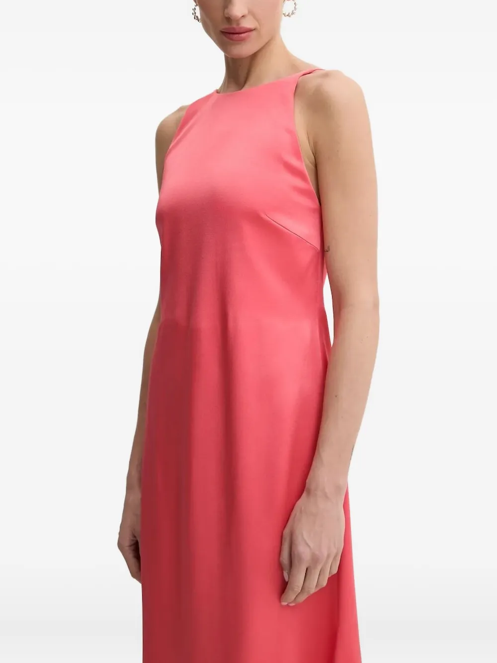 BOSS open-back midi dress Roze