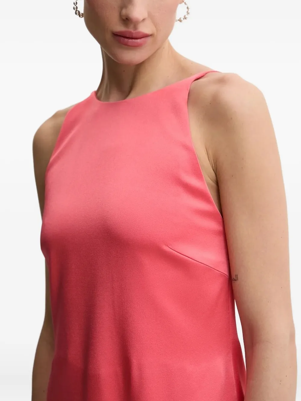 BOSS open-back midi dress Roze