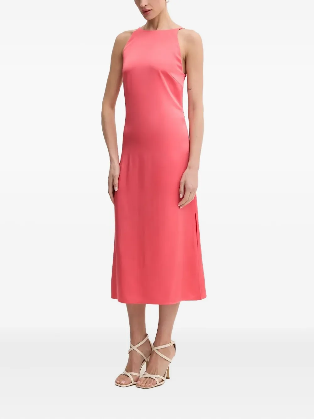 BOSS open-back midi dress Roze