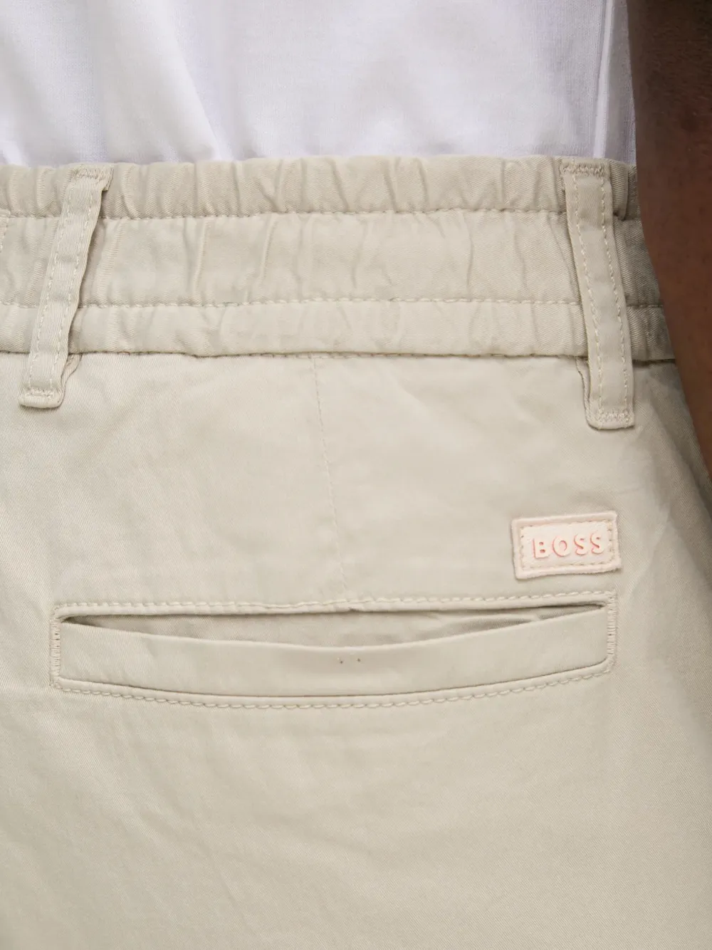 Hugo Boss Drawstring-waistband Shorts In Neutral
