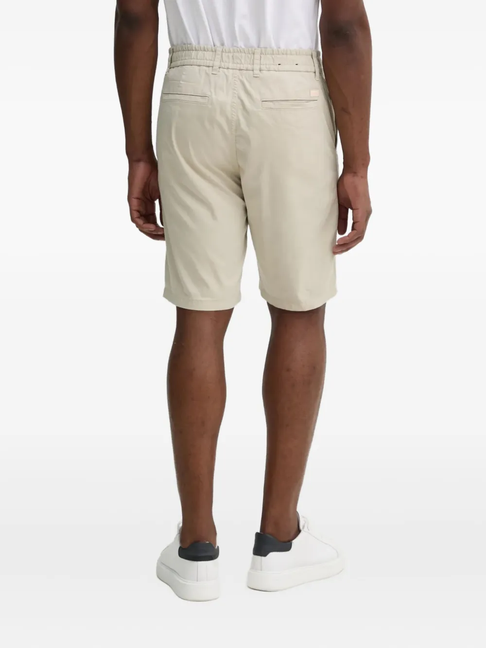 Hugo Boss Drawstring-waistband Shorts In Neutral