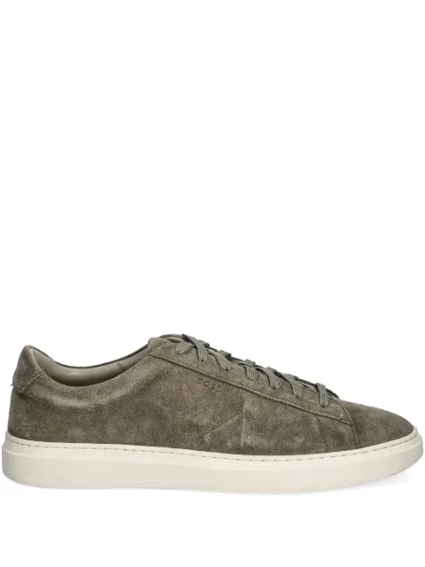 BOSS baskets en daim à lacets