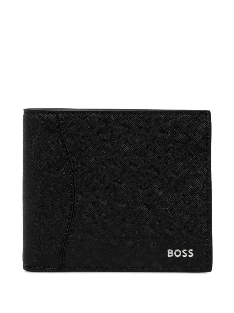 BOSS cartera texturizada plegable
