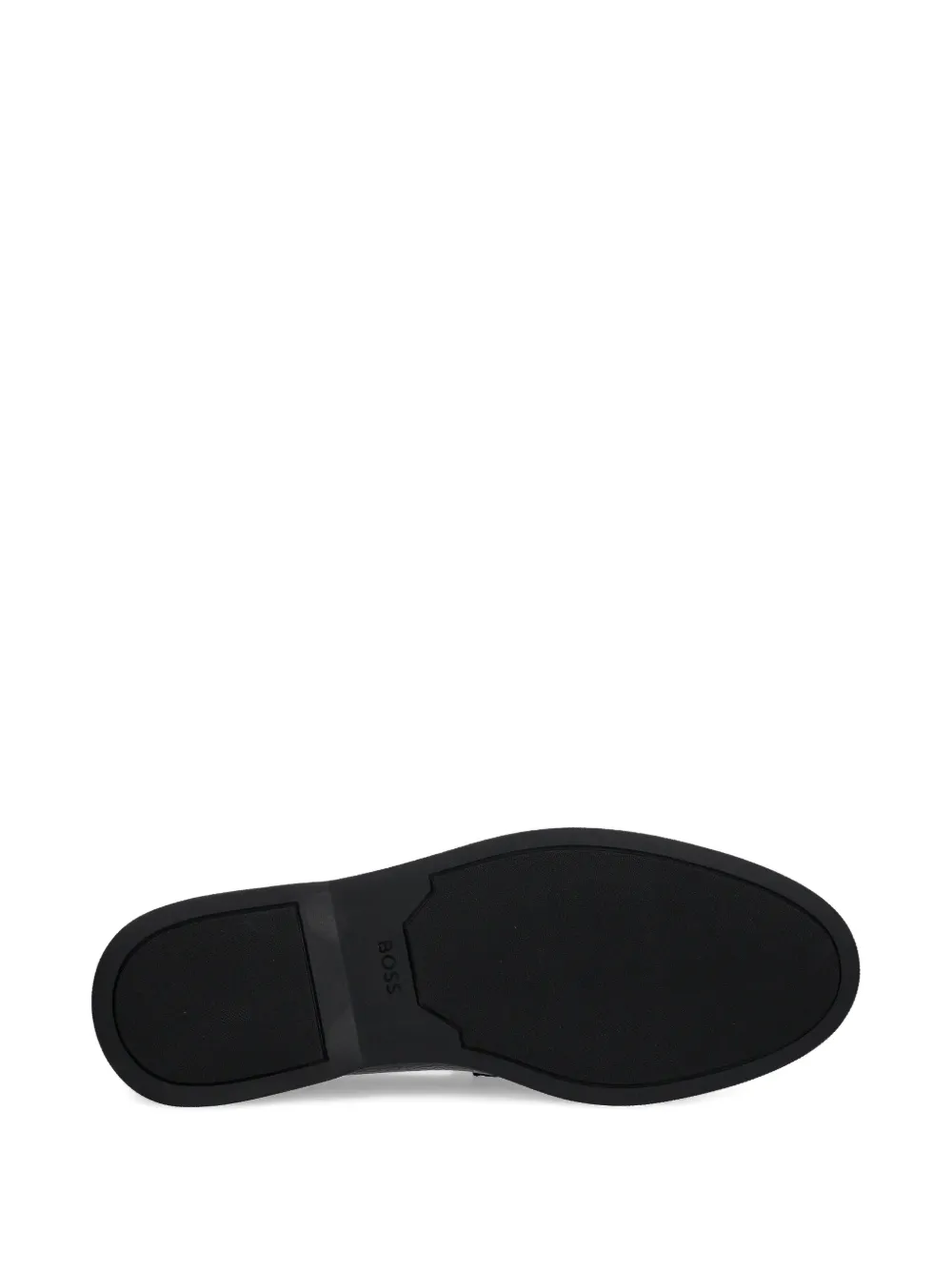 BOSS Sienne leren loafers Zwart