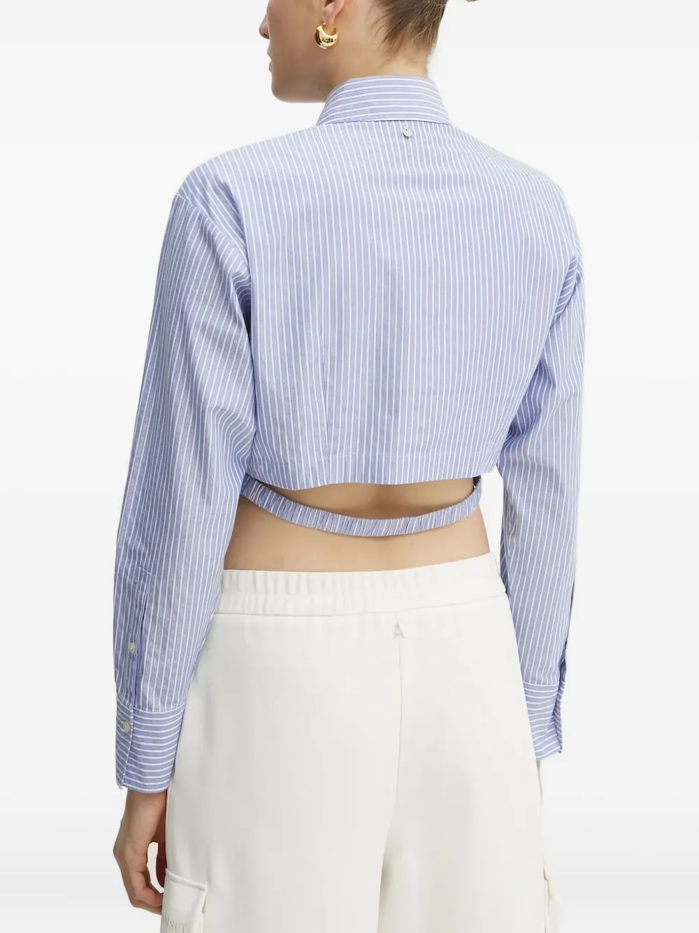 BOSS striped shirt - Blauw