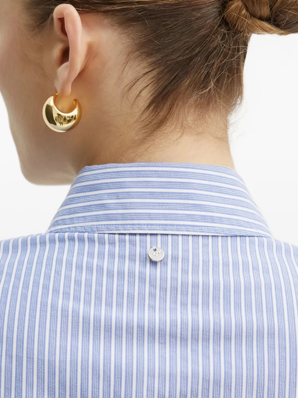 BOSS Gestreept blouse Blauw