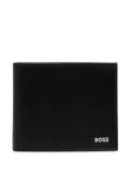BOSS leather bi-fold wallet - Black
