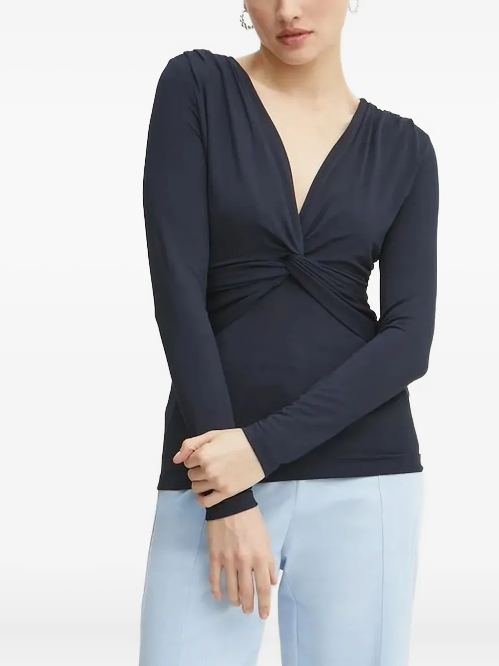 BOSS v-neck top | Black | Image 1