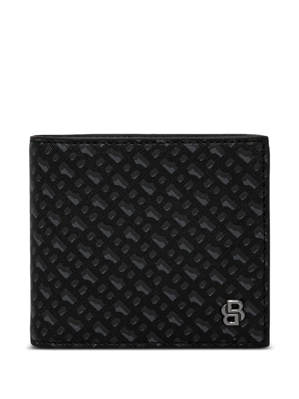 BOSS textured bi-fold wallet | Black | Image 1