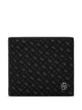 BOSS textured bi-fold wallet - Black