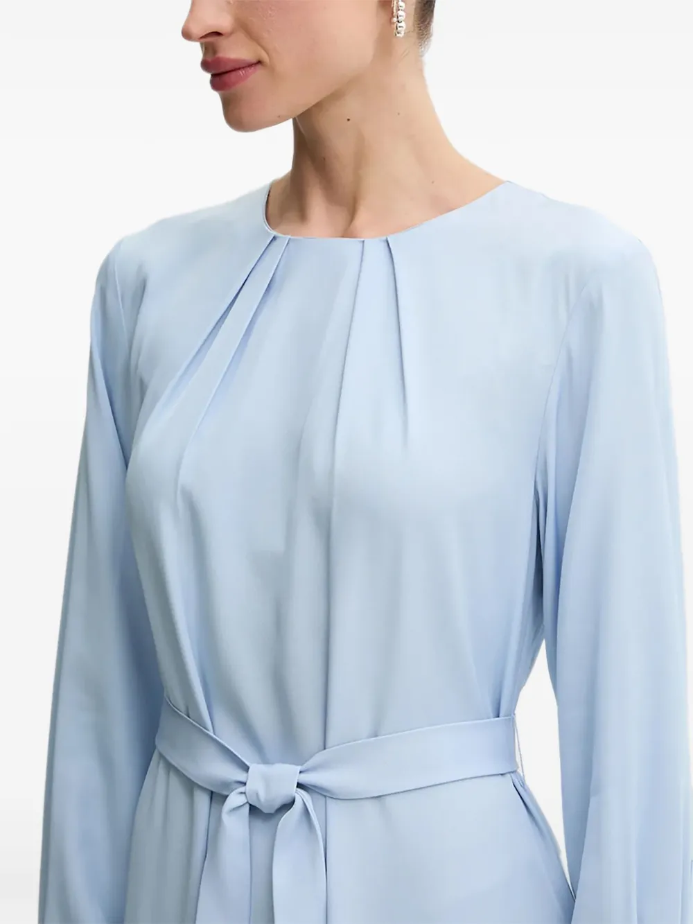 BOSS Midi-jurk met ceintuur Blauw