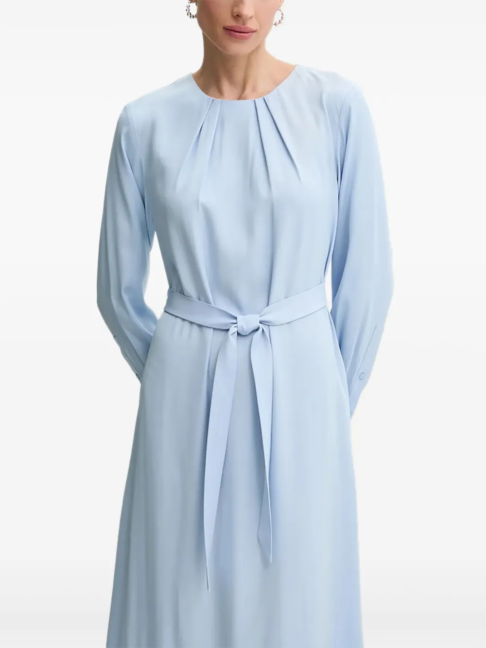 BOSS Midi-jurk met ceintuur Blauw