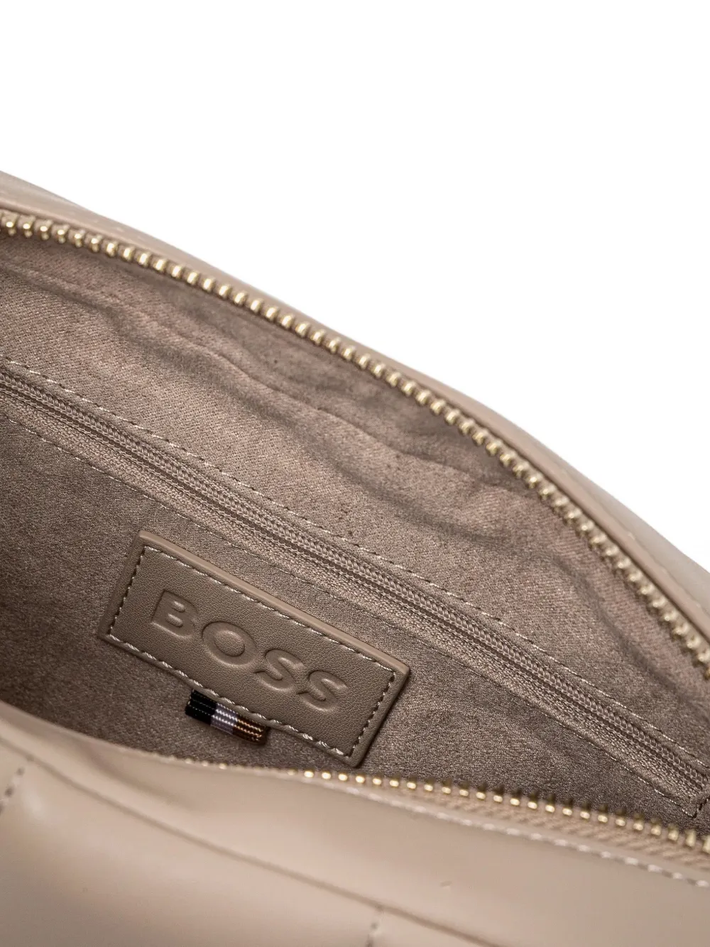 BOSS Gewatteerde crossbodytas Beige