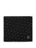 BOSS monogrammed bifold wallet - Black