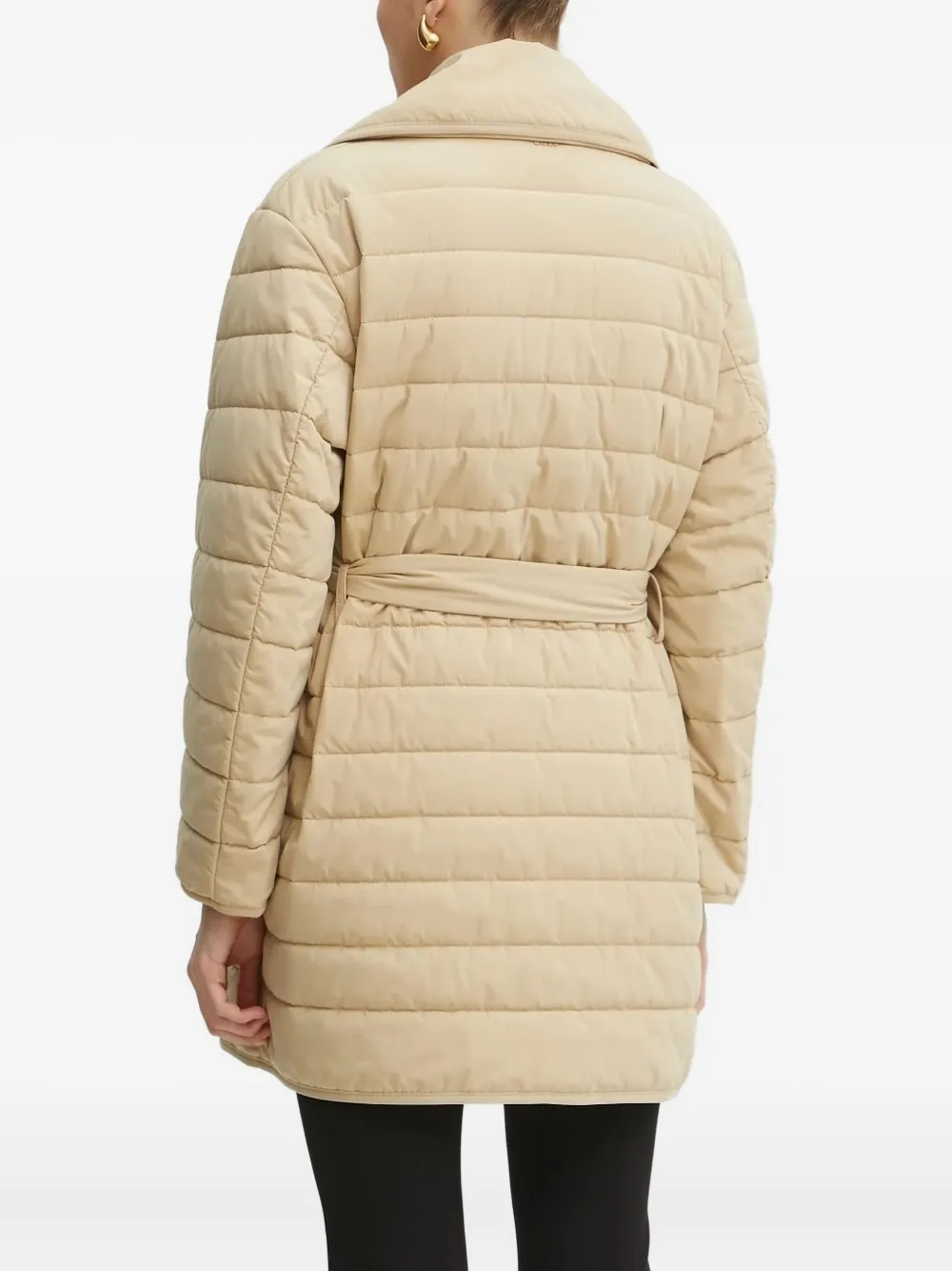 BOSS Gewatteerd bikerjack Beige