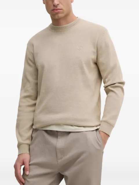 BOSS sweat en coton à broderies