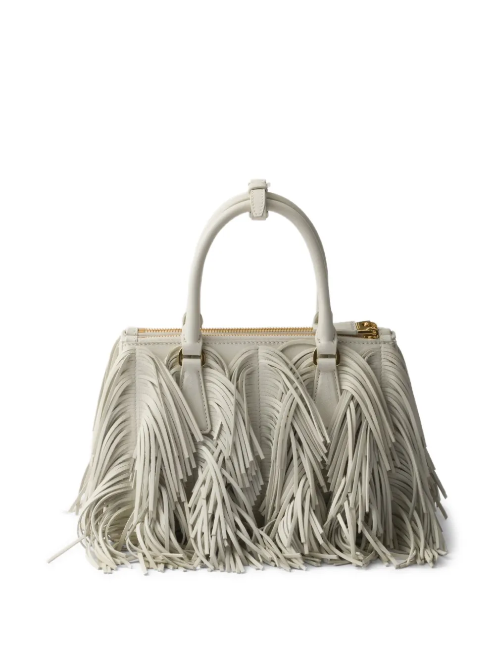 Prada Kleine Galleria leren shopper - Wit