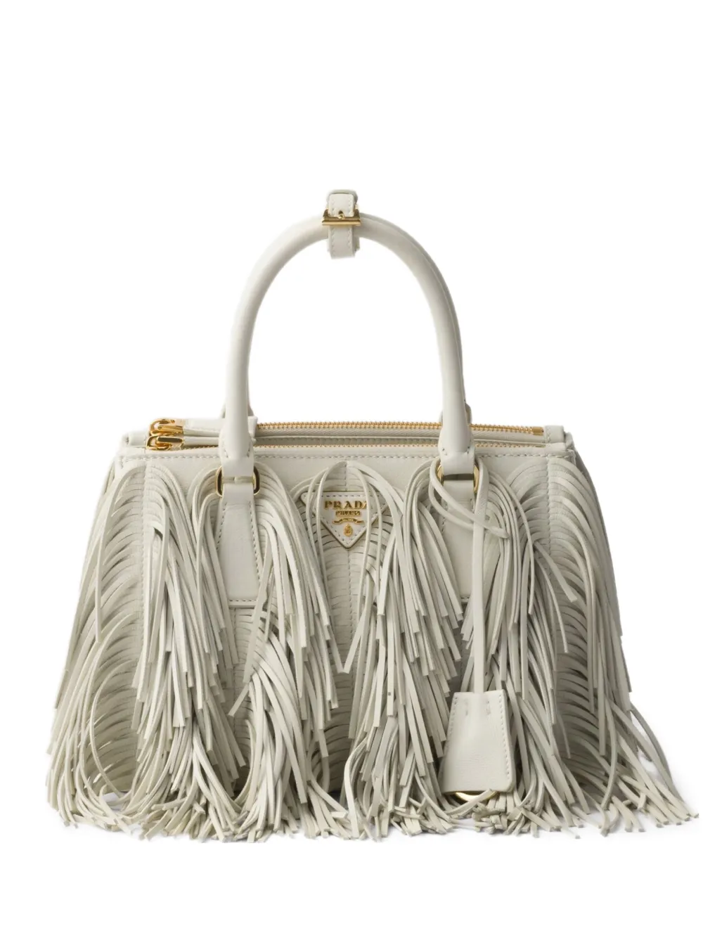 Prada Kleine Galleria leren shopper Wit