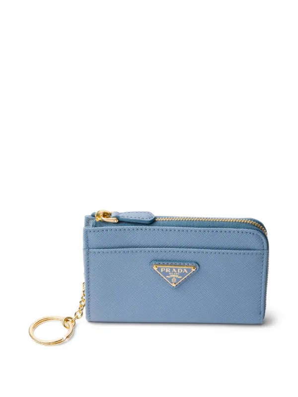 Prada サフィアーノレザー キーホルダー | ブルー | FARFETCH JP