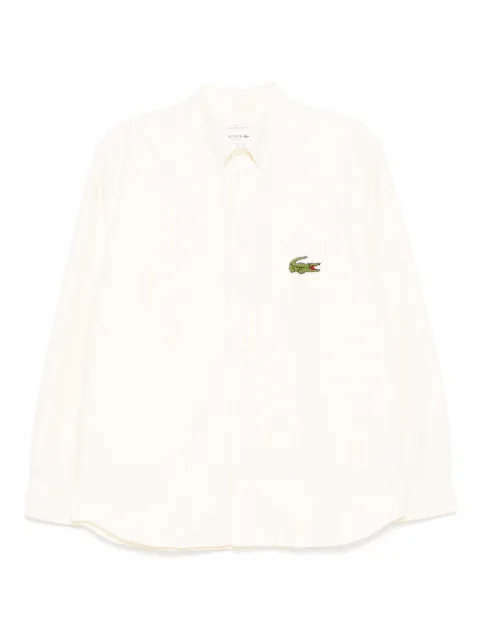 Lacoste logo-patch shirt
