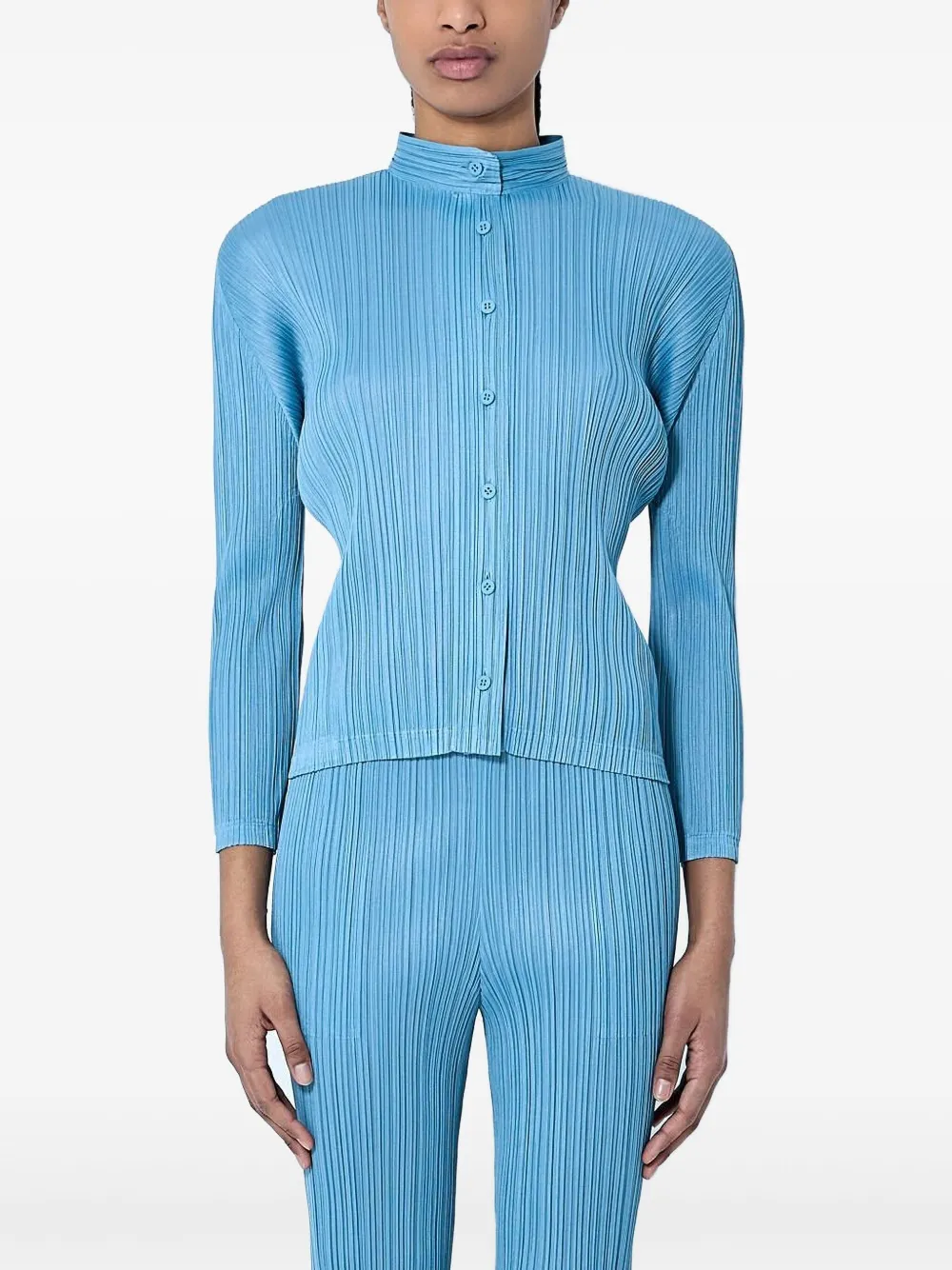 Pleats Please Issey Miyake January blouse Blauw