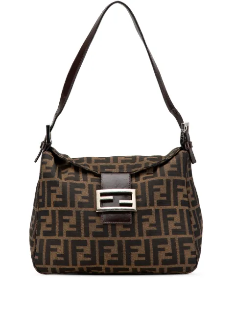 Fendi Pre-Owned 2000-2010 Zucca Canvas Double Flap shoulder bag