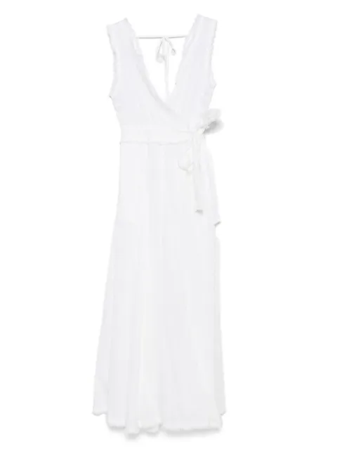 P.A.R.O.S.H. fringe-detailed midi dress