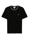 Lacoste logo-patch T-shirt - Black