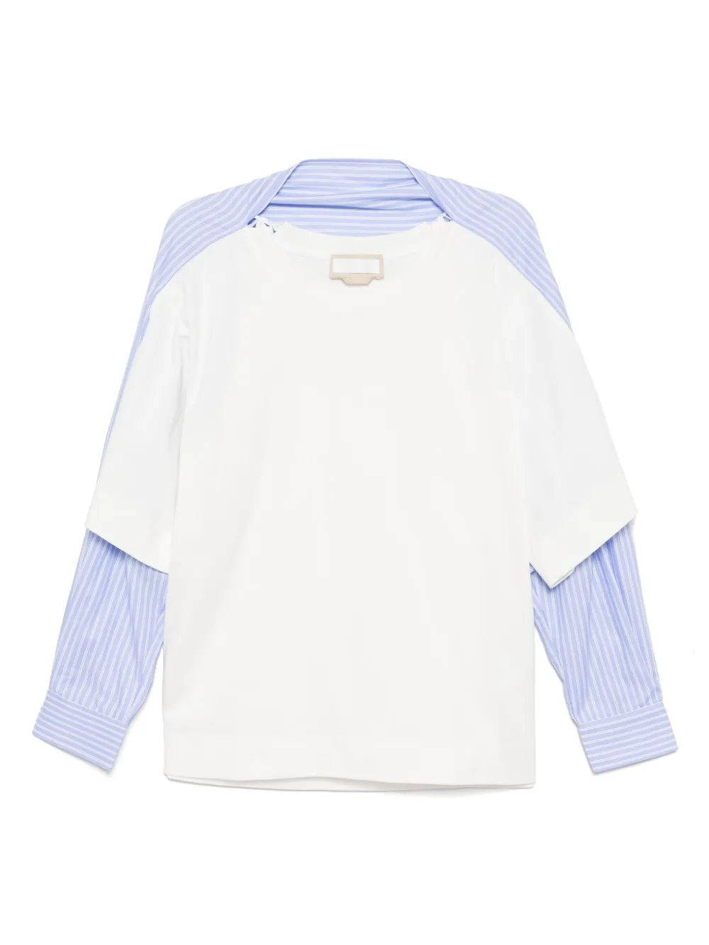 LITKOVSKA layered long-sleeves top | White | Image 1