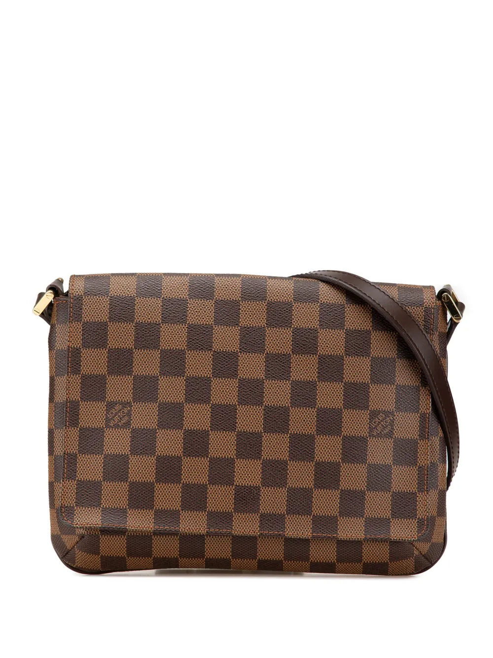 Louis Vuitton Pre-Owned 2003 ダミエ エベヌ ミュゼット タンゴ ロングストラップ ショルダーバッグ - Louis Vuitton Pre-Owned 2003 ダミエ エベヌ ミュゼット タンゴ ロングストラップ ショルダーバッグ -