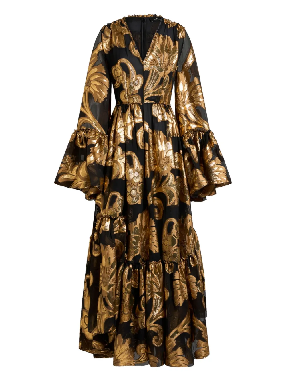 ETRO Jurk met ruches Zwart