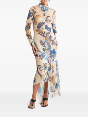 【ETRO】エトロ ニット ミディドレス ETRO】エレガント♪ペイズリーミディドレス