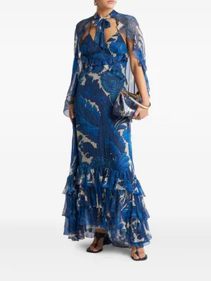 洗練されたデザイン【ETRO】プリント ドレス ワンピース 鮮やか ETRO】プリント入り コットン ミディドレス (ETRO/ワンピース