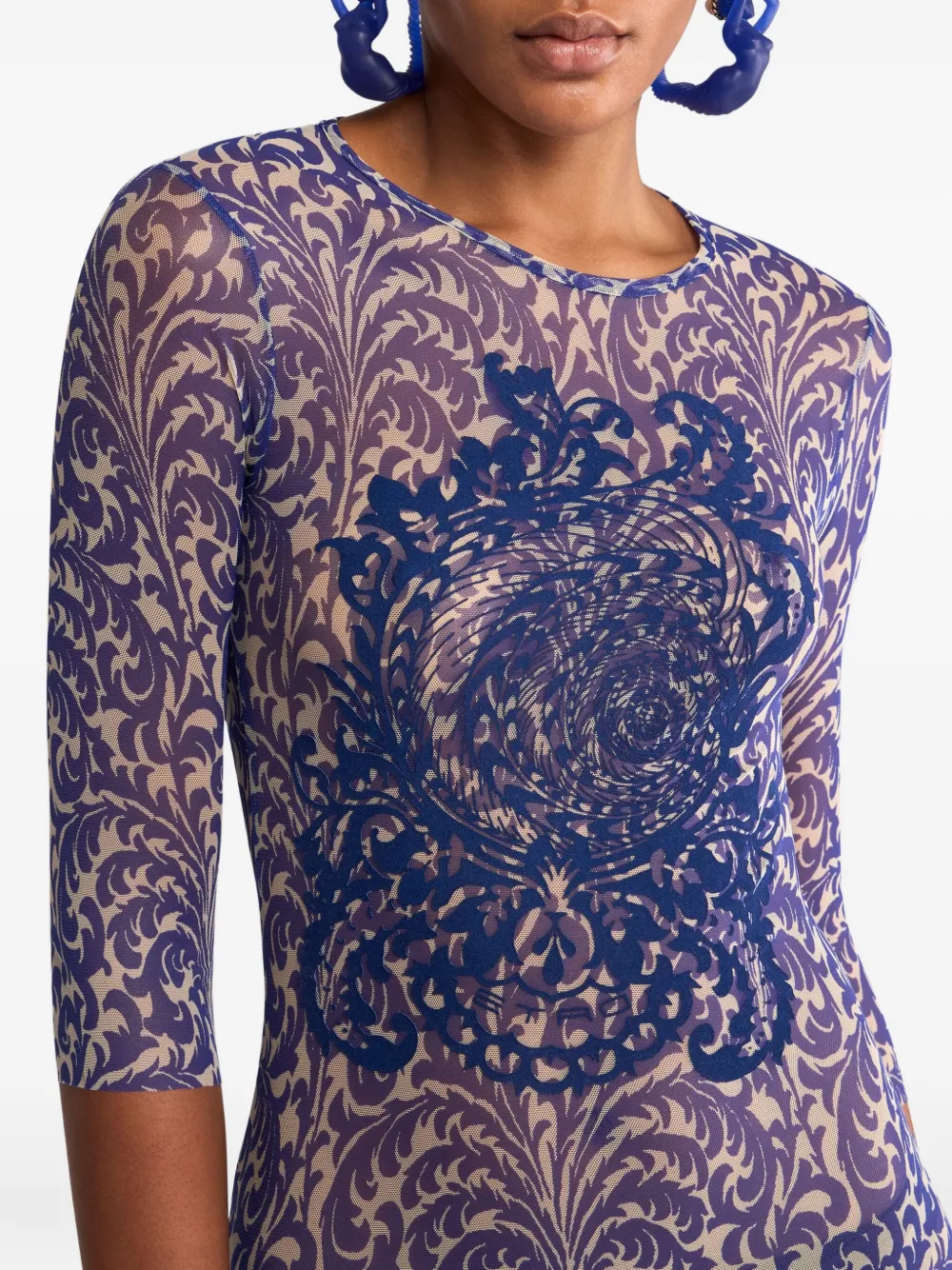 ETRO Tulen jurk Blauw