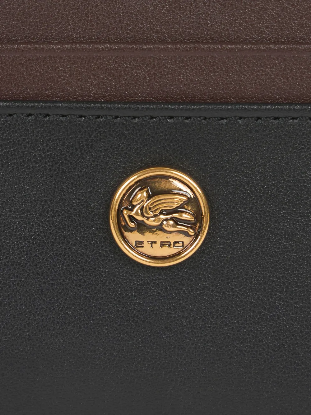 ETRO Tweekleurige pasjeshouder Zwart