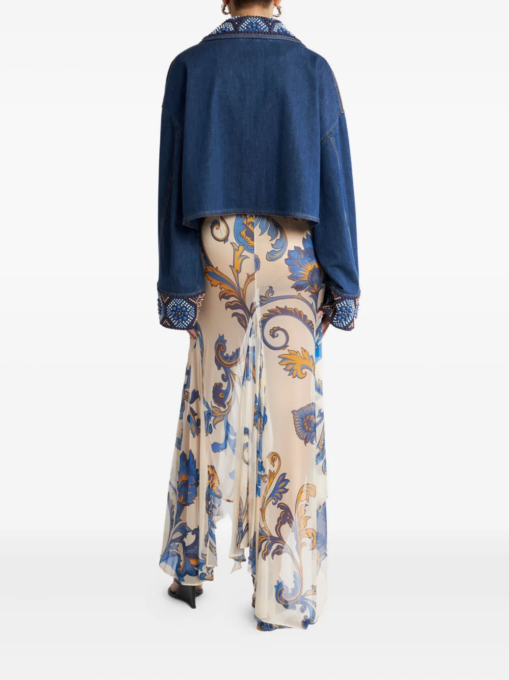 ETRO Cropped jack Blauw
