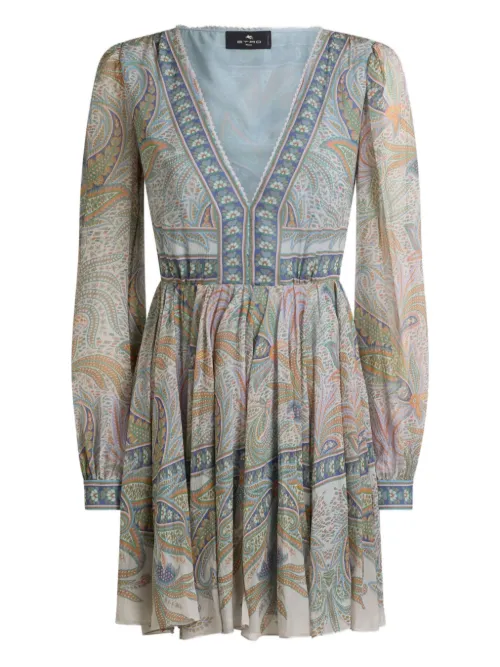 Robe courte à imprimé abstrait - ETRO - Modalova
