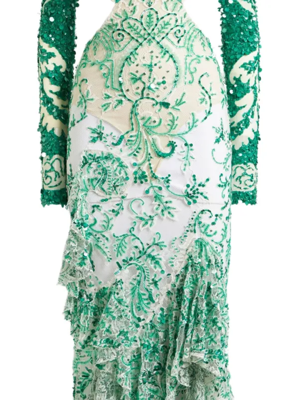 green dress very ETRO sequin-embellished | LC_Spring 2026