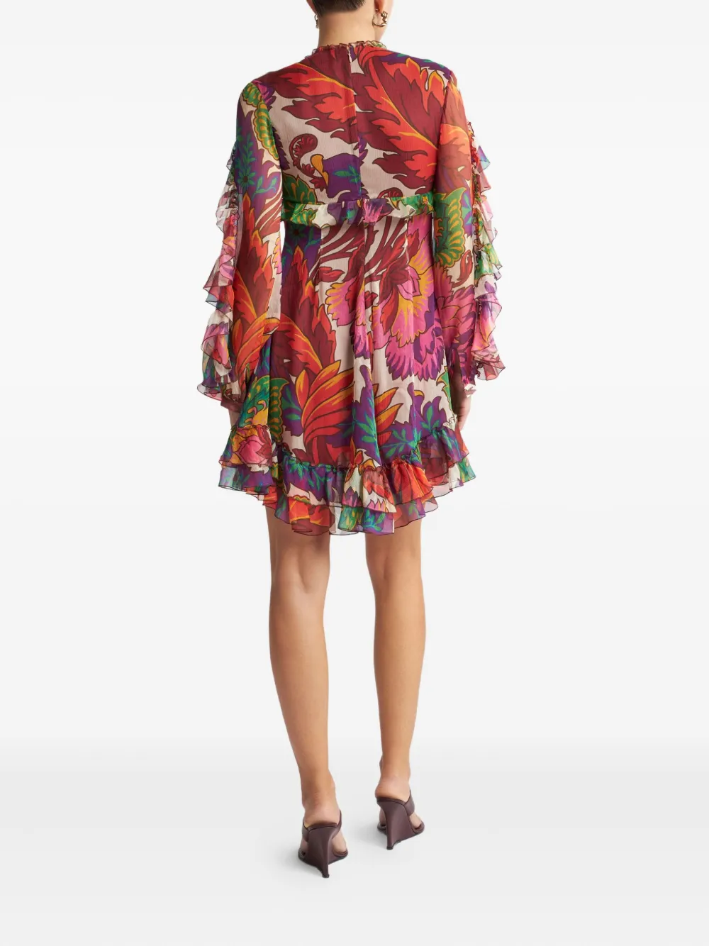 ETRO Mini-jurk met bloemenprint Roze
