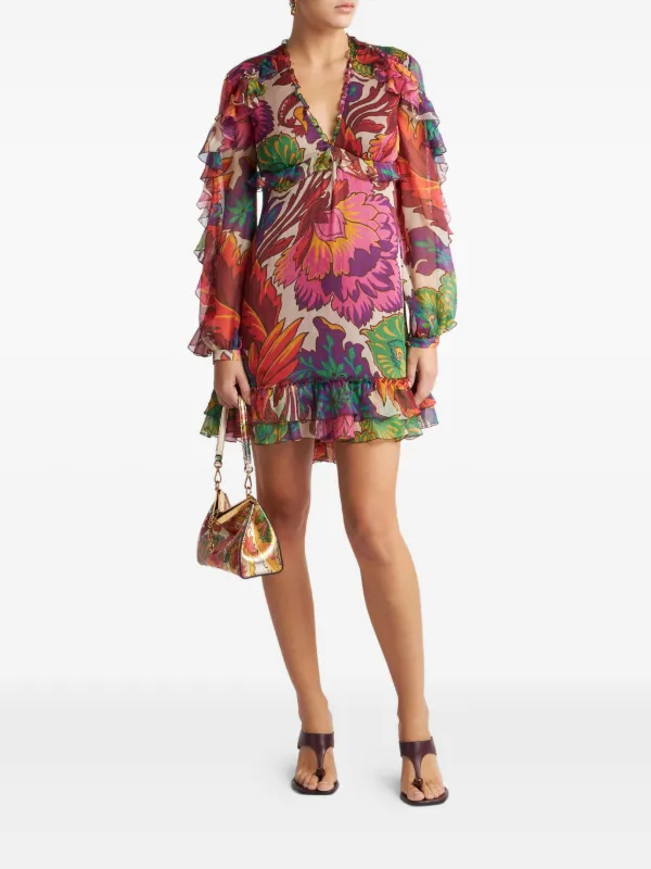 etro printed mini dress Printed Mini Dress