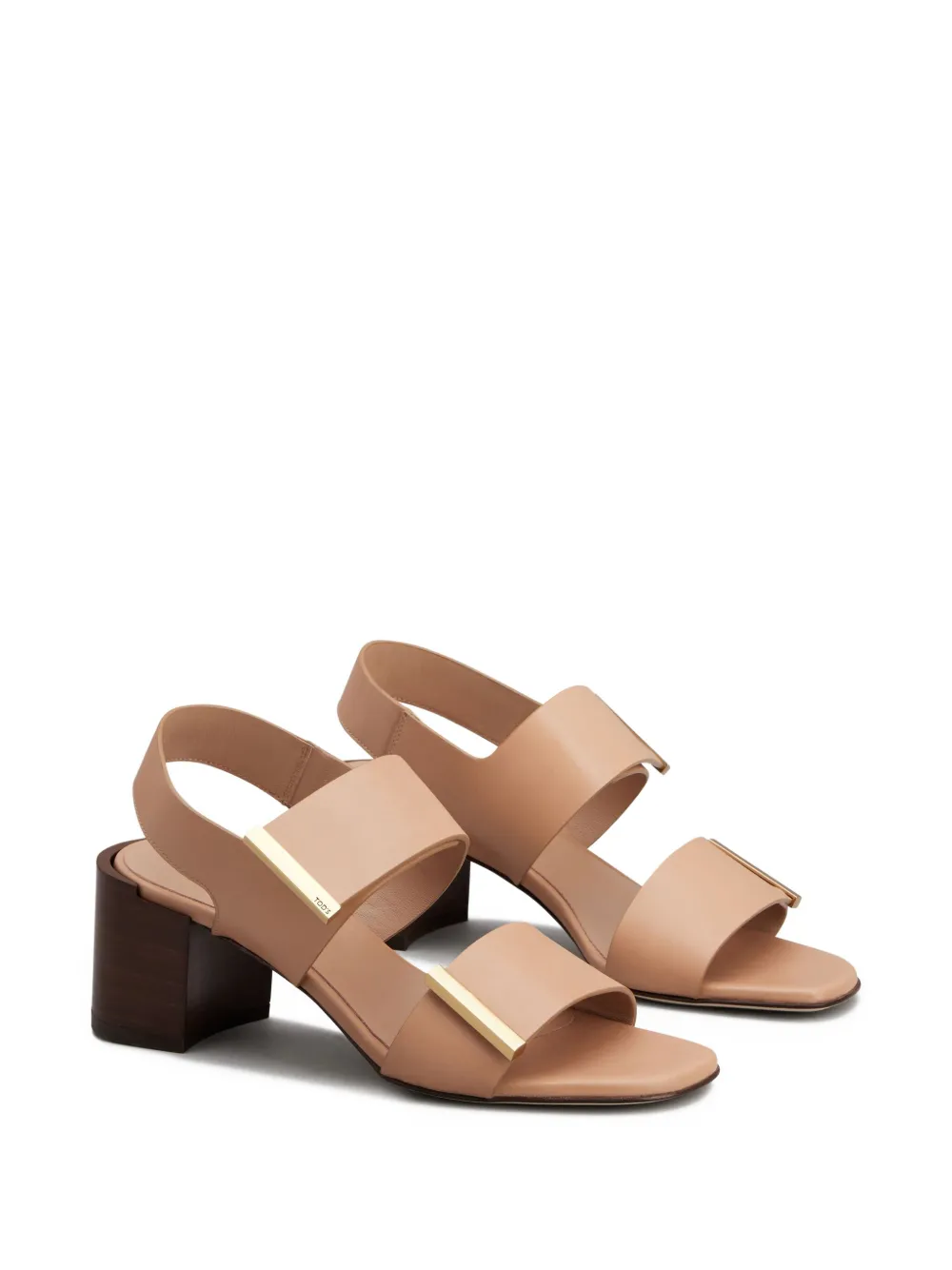 Tod's leather block-heel sandals | Heeled Sandals | Image 2