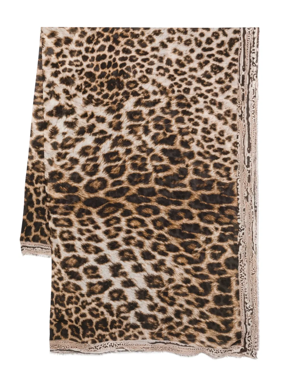 Faliero Sarti Animalier sjaal Bruin