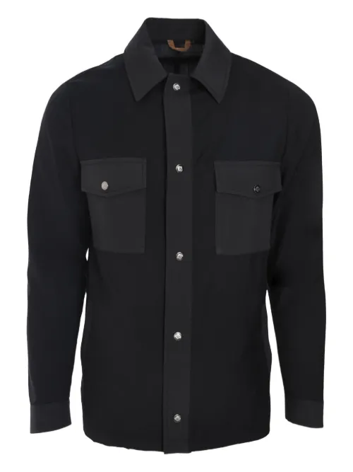 Chemise en laine vierge - Luigi Borrelli - Modalova