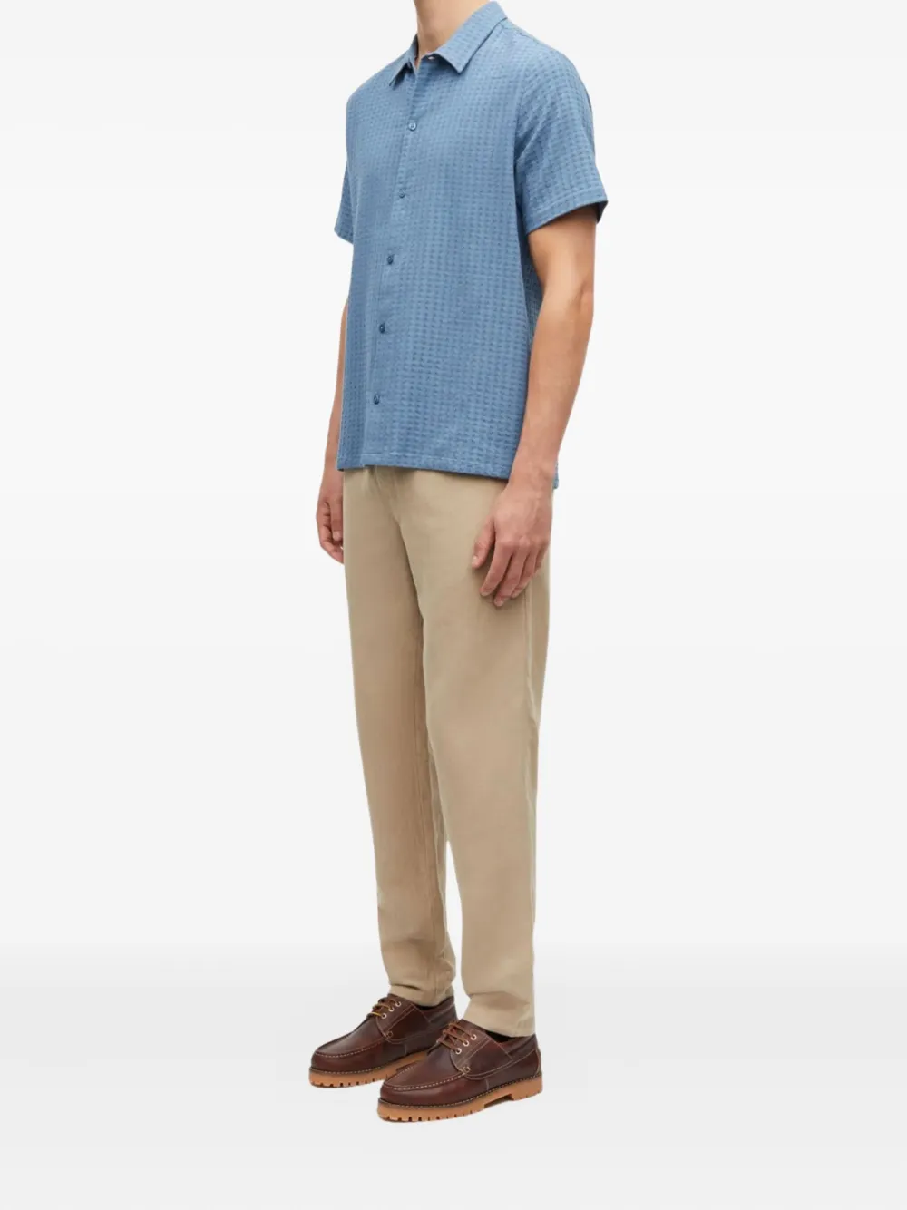 SAMSOE Avan overhemd Blauw
